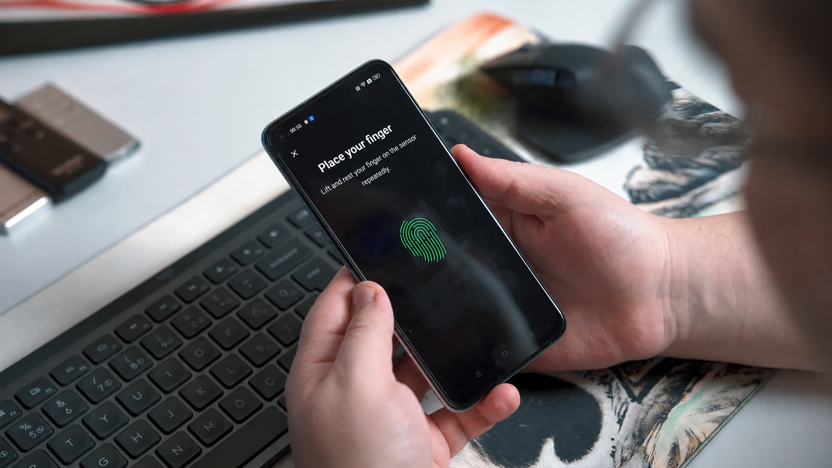 Person authenticating on a device using multi-factor authentication